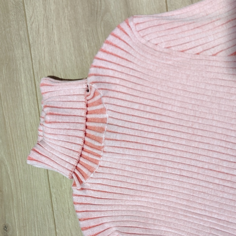 Forever 21 Pink Ribbed Turtleneck Sweater,  Plus Size 2X,  Plus Size Sweater - Picture 4 of 7